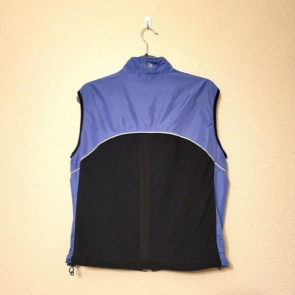 The Northface Womens Vest Blue L  Full Zip Up Mesh Back Sleeveless - Picture 8 of 10